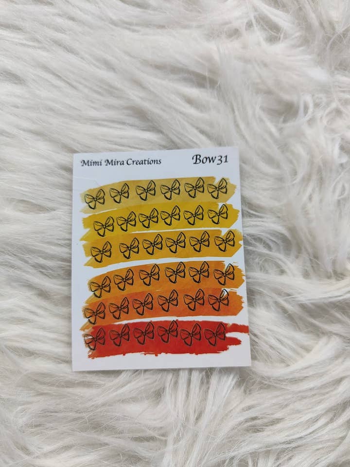 Fiocchi adesivi funzionali planner 31 per la vendita all'ingrosso da parte di Mimi Mira Creations