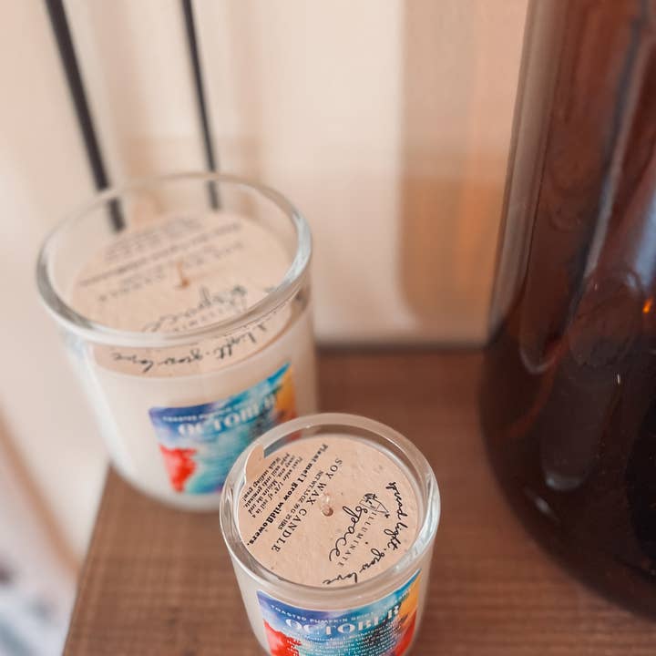 Illuminate Space - Wholesale Jar/Filled Candle - October Birthday Month Candle