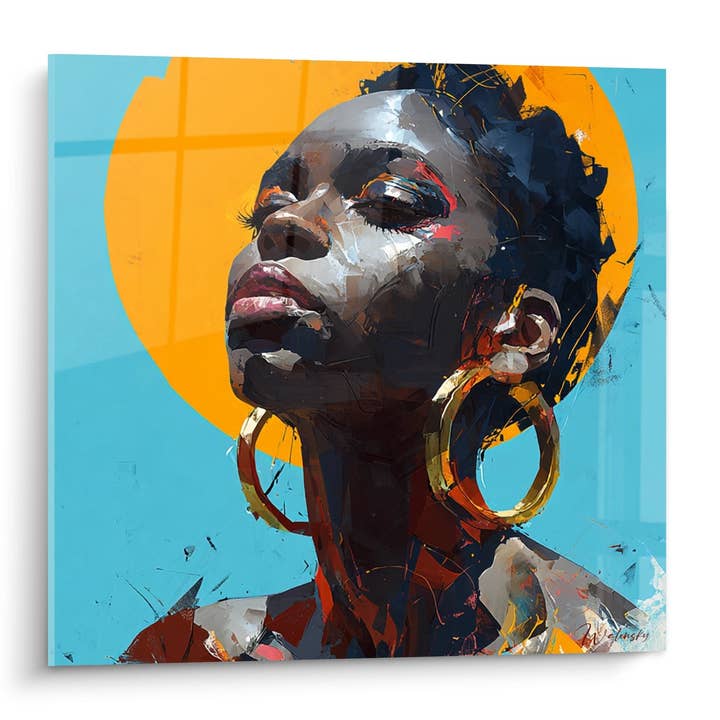 Afrikanisches Frauenporträt - Sonniger Blick - Afrikanisches Gesicht Edition für den Großhandel von Walensky