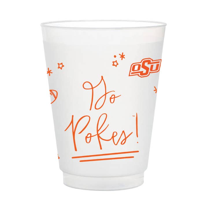 Oklahoma State Frosted Flex-festkoppar (8-pack) för wholesale av Valiant Gifts Inc