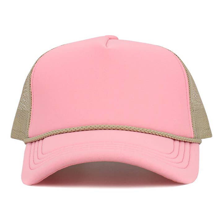 Sensibling Corp. - Wholesale Trucker Hat - Women's - Plain Two Tone Mesh Back Trucker Hat23