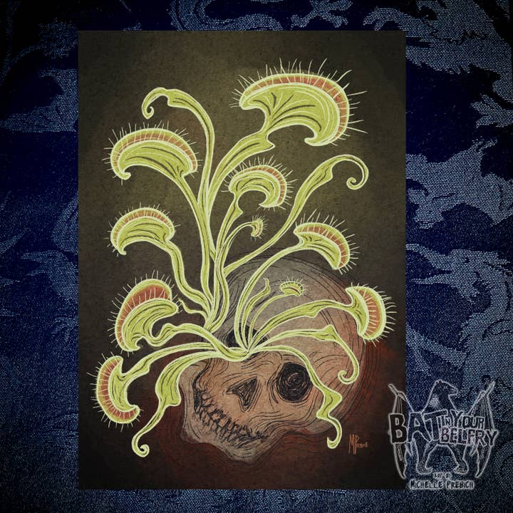 Venus Fly Traps Kunsttryk for engroshandel hos Bat In Your Belfry