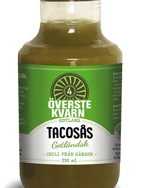 Taco sauce 250ml for wholesale by Överstekvarn Chili Gotland