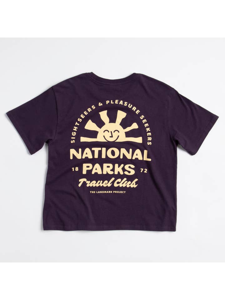 The Landmark Project - Wholesale Screen Printed T-Shirt - Women's - National Parks Travel Club Women's Short Sleeve Boxy Tee