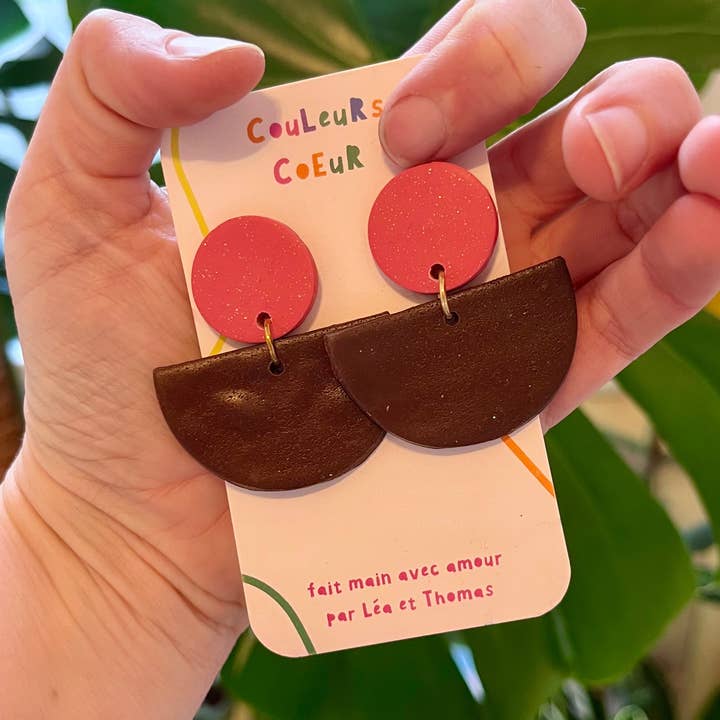 Ibiza - Brown & Guava for wholesale by Couleurs cœur