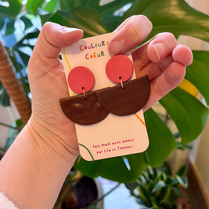 Ibiza - Brown & Guava for wholesale by Couleurs cœur