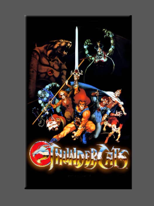 THUNDERCATS, aimant, bouton, miroir, années 80 pour la vente par Ba Ba Buttons