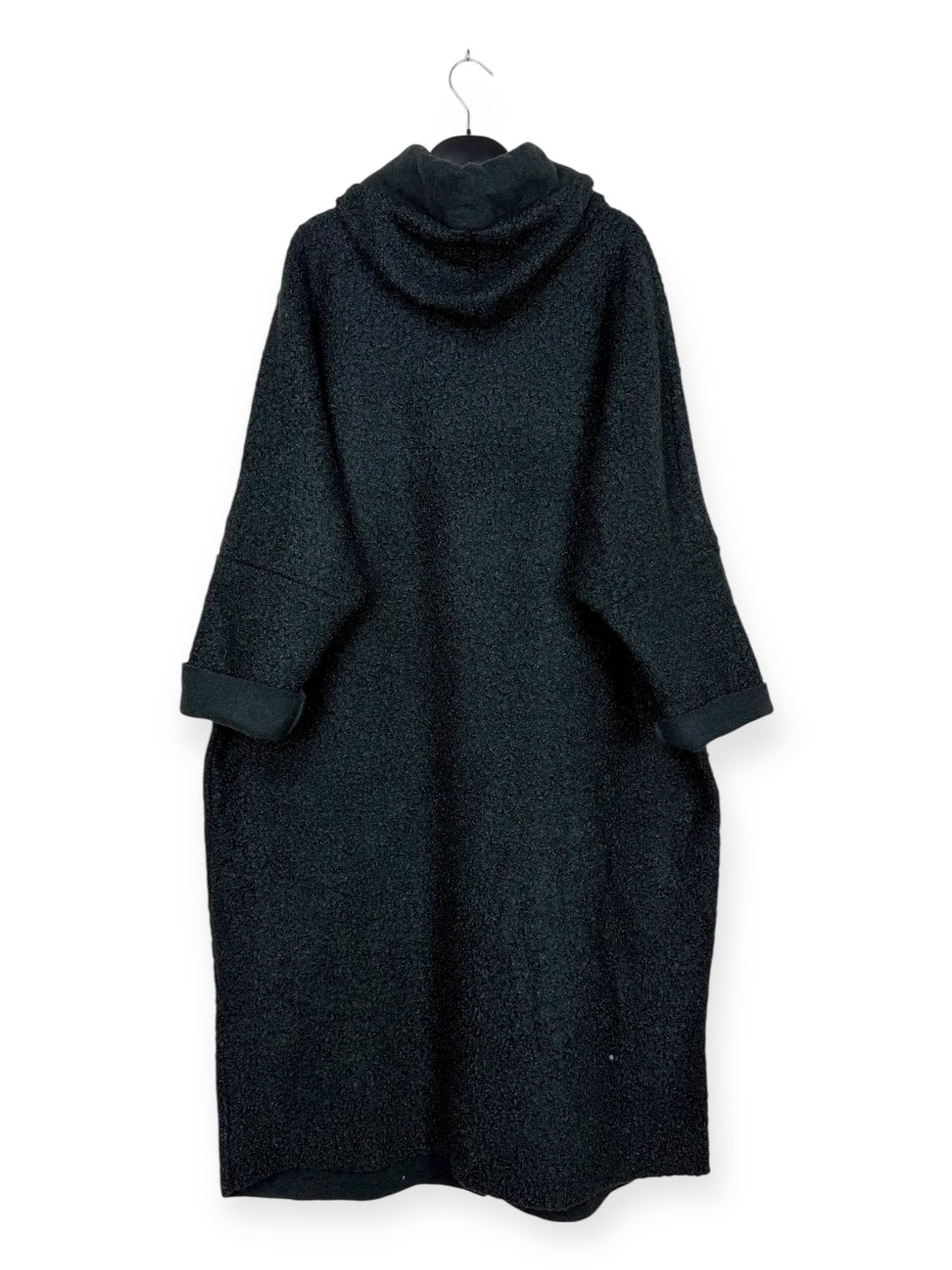 Lucky Nana - Wholesale Coat - Women's - AH 22158 - Long Coat in Bouclé Fabric25