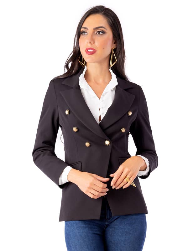 ZUMBI Fashion Store - Vente Blazer – femme - Blazer en tissu stretch avec une ligne militaire
