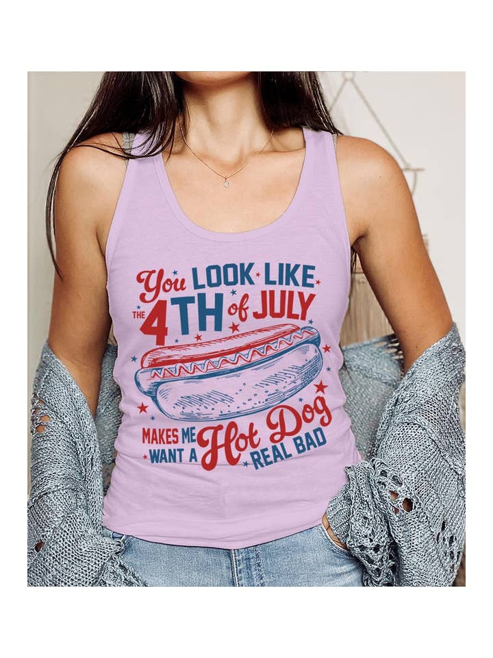 COLORBEAR - Wholesale Tank Top - Women's - You Look Like Graphic Racerback Tank Top