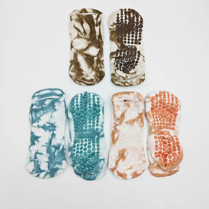 WOMEN YOGA ANTI-SLIP TIE-DYED SPORTS SOCKS_CWMS0245 for wholesale by ACCITY