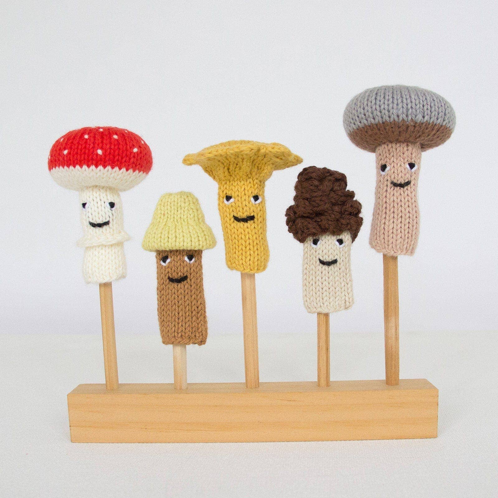 Blabla - Wholesale Finger Puppet - Kids & Baby - Finger Puppet Mushrooms (set 5)1
