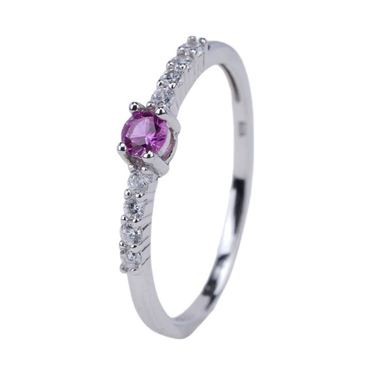 Födelsestenring - Oktober (Turmalin) för wholesale av 925 STERLING