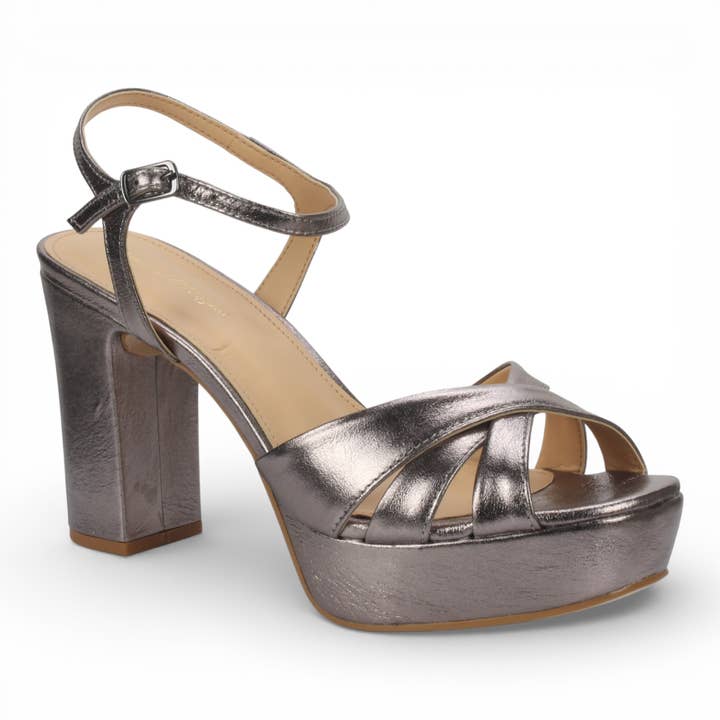 Adelle Leather Dress Sandal - Onix 49806 for wholesale by Bruno Menegatti