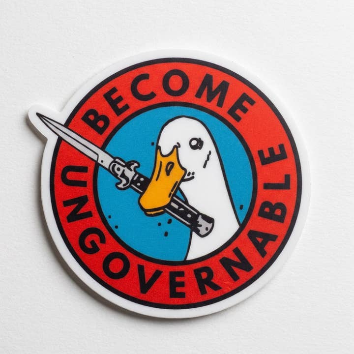 Ungovernable Sticker for wholesale by Strike Gently