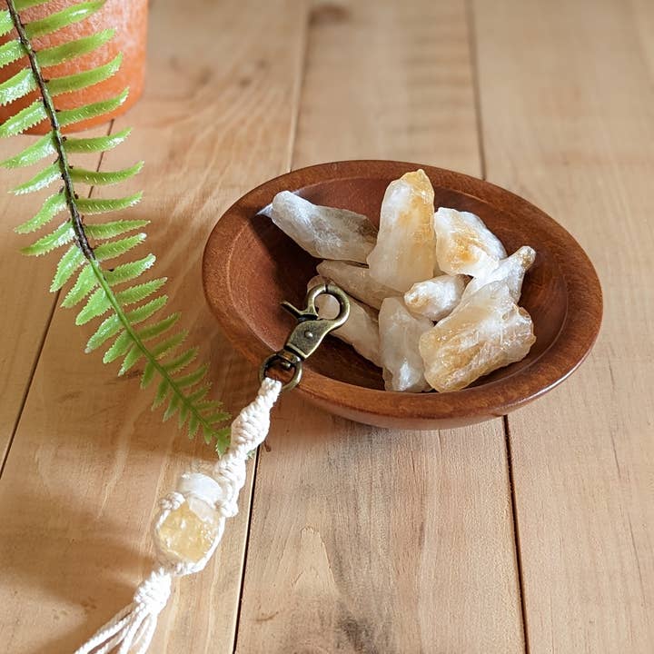 Pretty Fly For A DIY - Wholesale Keychain - Women's - Macrame Crystal Charm Keychain