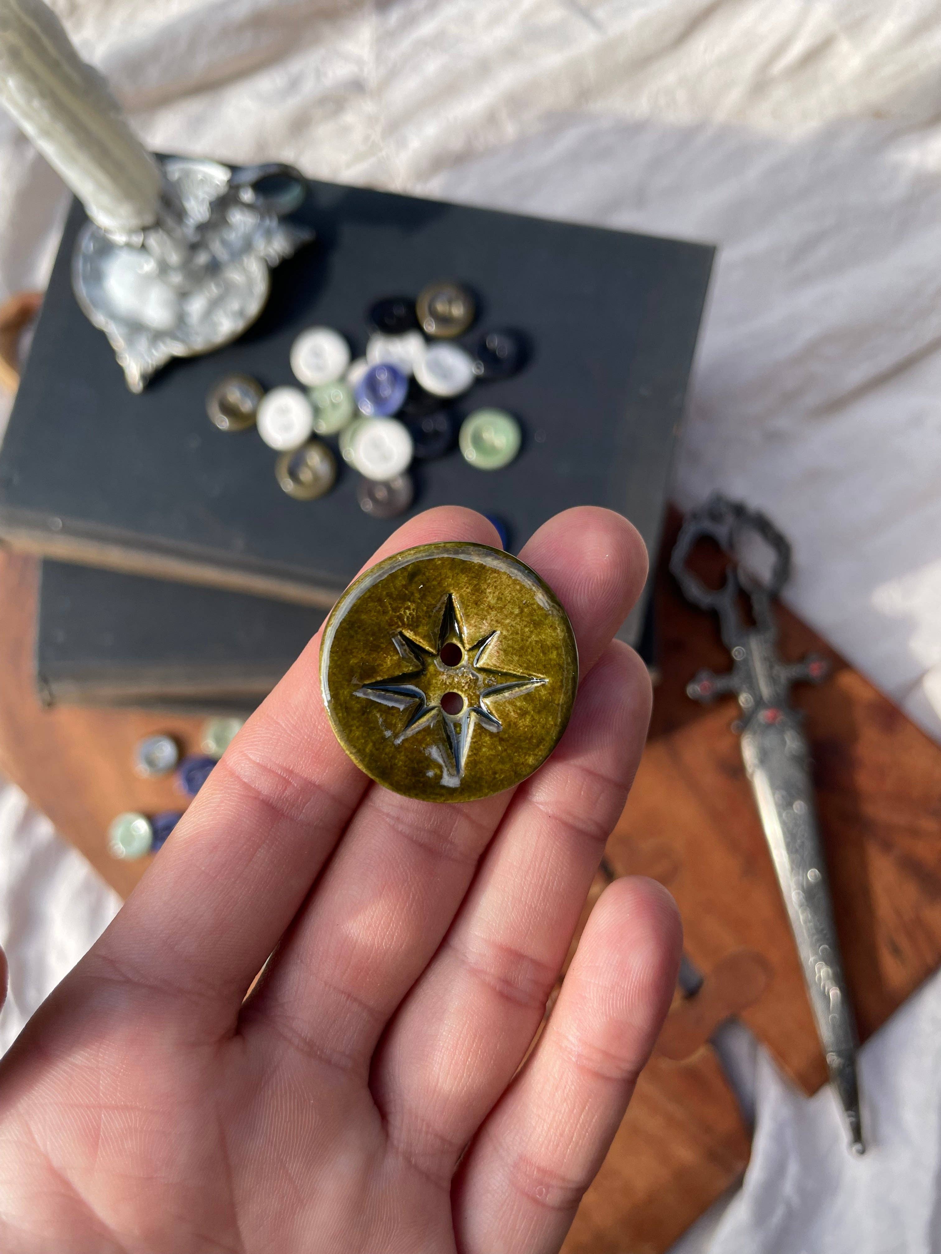 Silver Beast Studio - Wholesale Sewing Button/Snap - 30mm Jumbo Star Button7