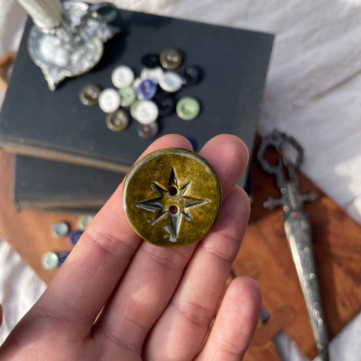 Silver Beast Studio - Wholesale Sewing Button/Snap - 30mm Jumbo Star Button7