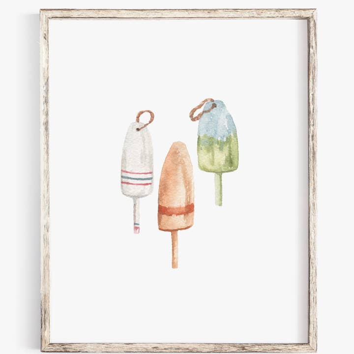Art Print - Vintage Buoys for wholesale by Me and Mary Shop