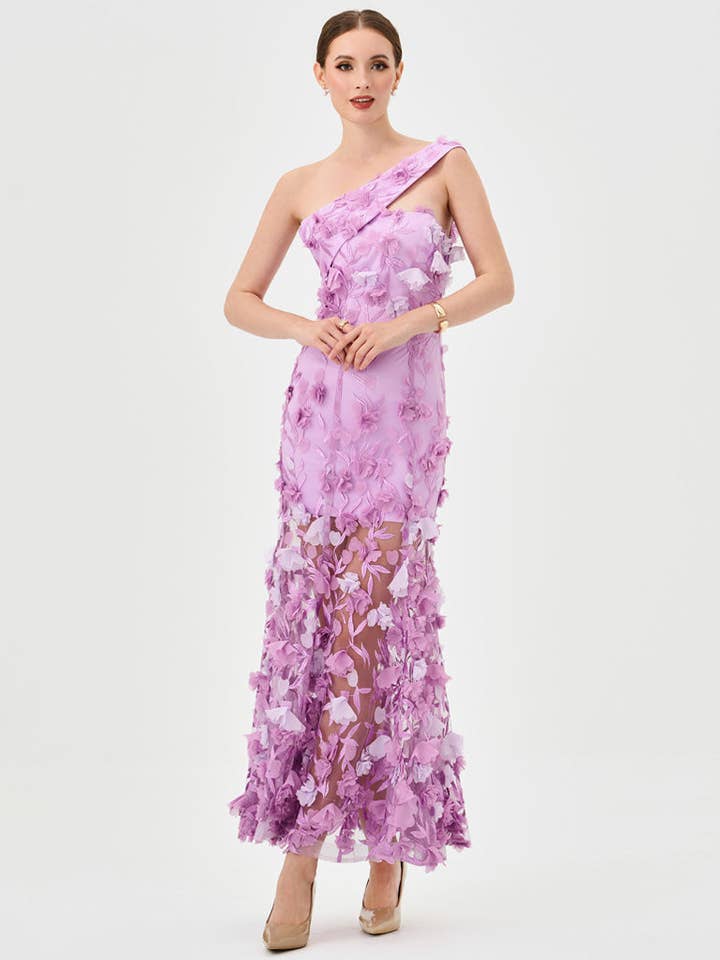 SHAYAN ONE SHOULDER MIDAXI B81D39L for wholesale by Bariano