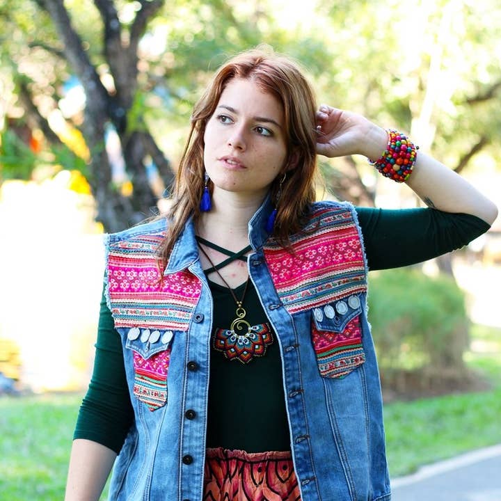 One of Kind Jeansweste | Limitierte Auflage - Thailand für den Großhandel von Lumily