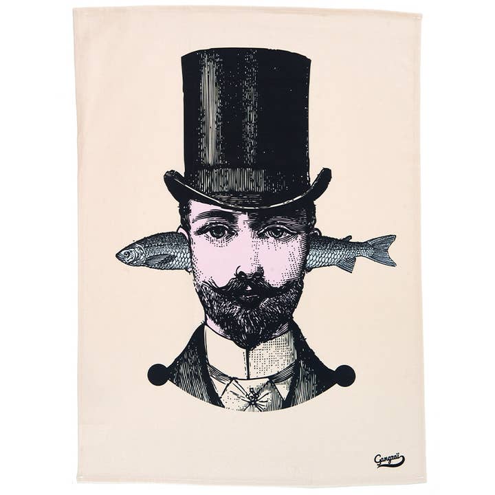 Aristo Fish Tea Towel for wholesale by Gangzaï Design