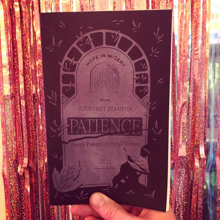 Patience : Poèmes imprimés en risographie sur la vie et la perte en tant qu'EMT pour la vente par Courtney Stanton