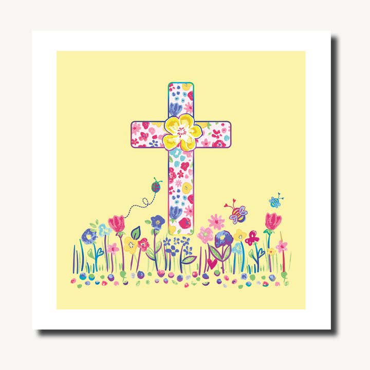 Easter Cross | Easter Card | Blank Inside for wholesale by Marina B