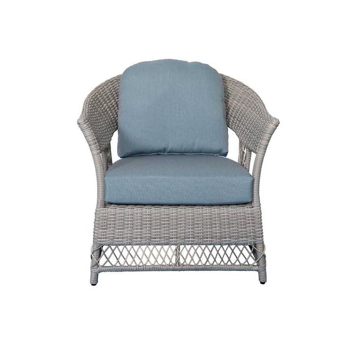 Light Blue Shell 4-Piece Wicker Sofa Set for wholesale on Faire15
