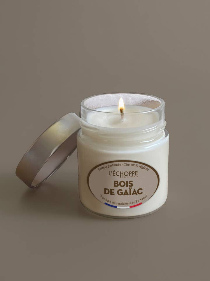 Guaiac Wood - Scented Candle 180g for wholesale by L'Échoppe Buissonnière