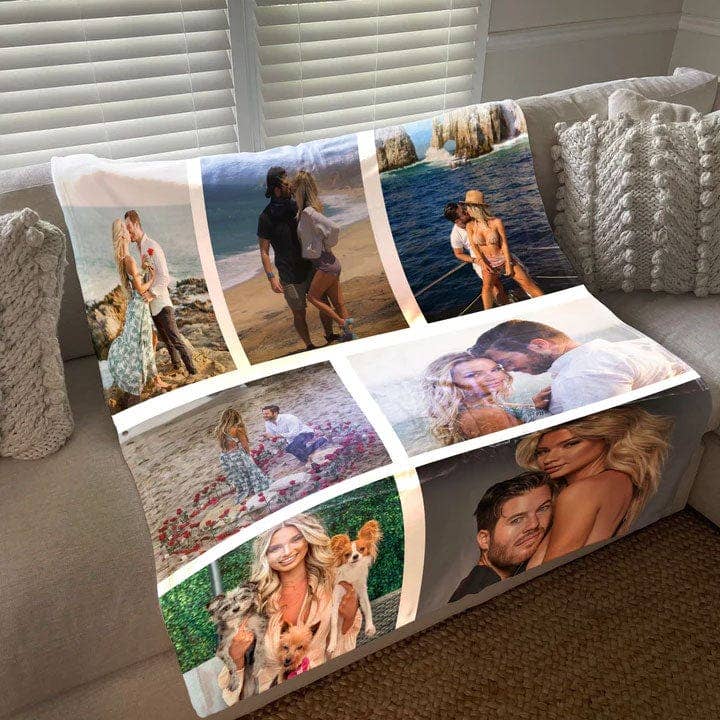 Monogramonline Inc. - Wholesale Throw Blanket - <h2>Build Your Own Design Custom Photo Collage Blanket | Blanket Personalized With Your Pictures</h2> <p><span style="color: #ff0000;"><strong>LIMITED TIME SALE 50"x60" Large Blanket</strong></span></p>21