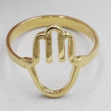Anel de mão Hamsa aberto por atacado de Cherie by Cherie