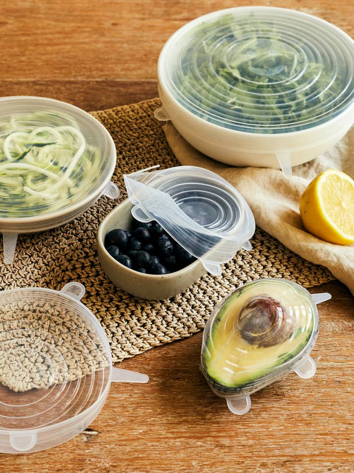 Reusable Silicone Food Covers (Set of 5) for wholesale by The Conscious Store