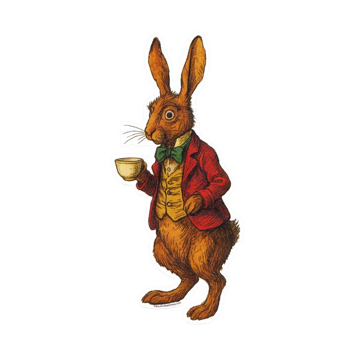 Sticker - Alice's Adventures In Wonderland - March Hare for wholesale by Square Deal Recordings & Supplies