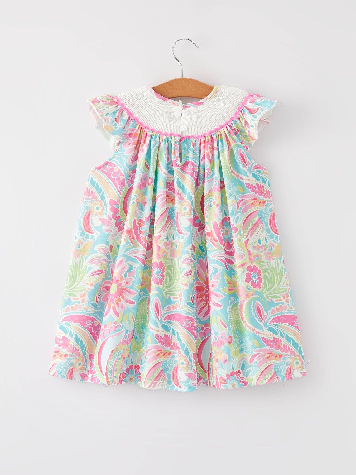 Rylee Faith Designs - Wholesale Dress - Baby - Easter Cross Smocking Embroidery Baby Girl Dress6