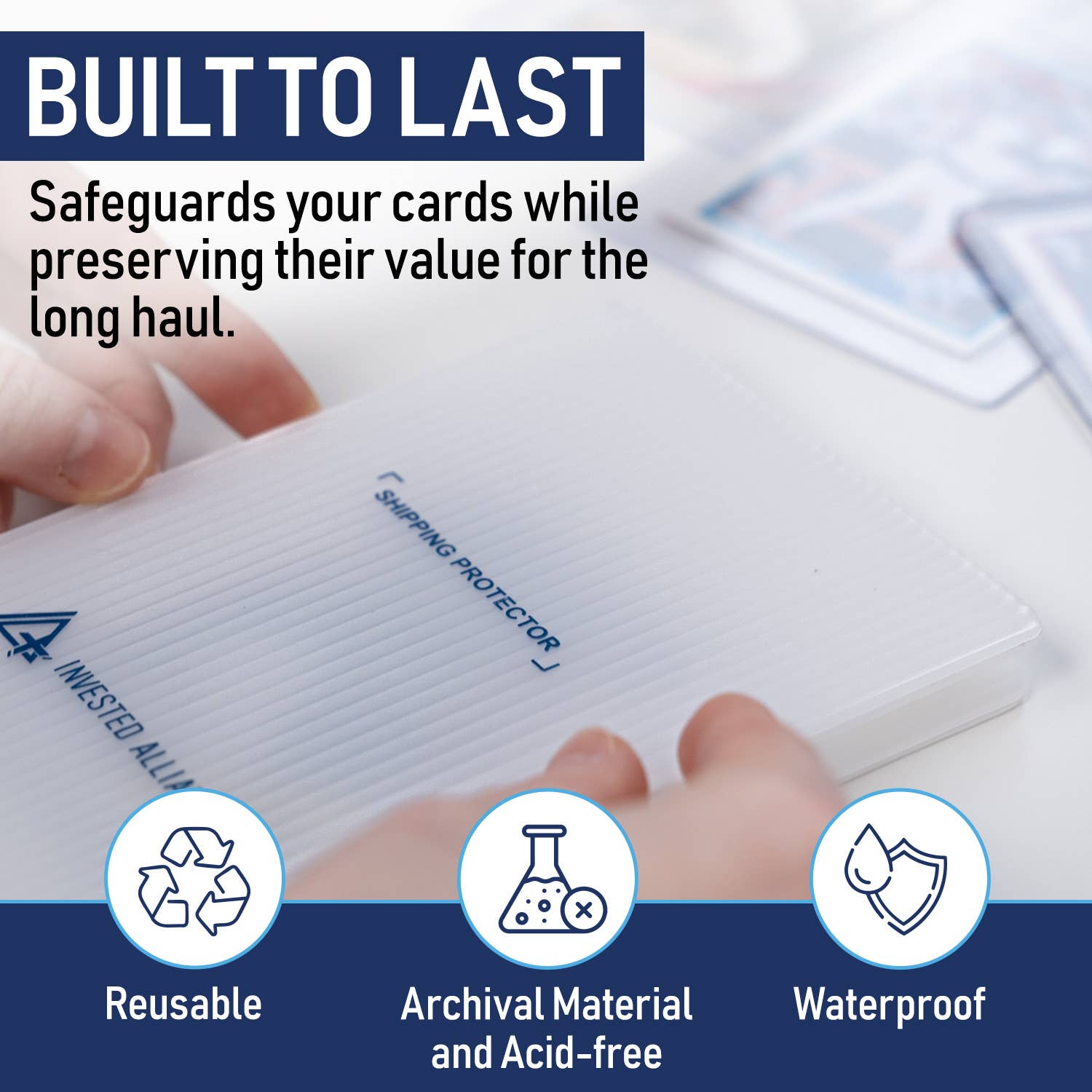 Invested Alliance LLC - Vente Jeu de cartes - Protecteur d'expédition pour cartes à collectionner 4x6 - Pack de 1007