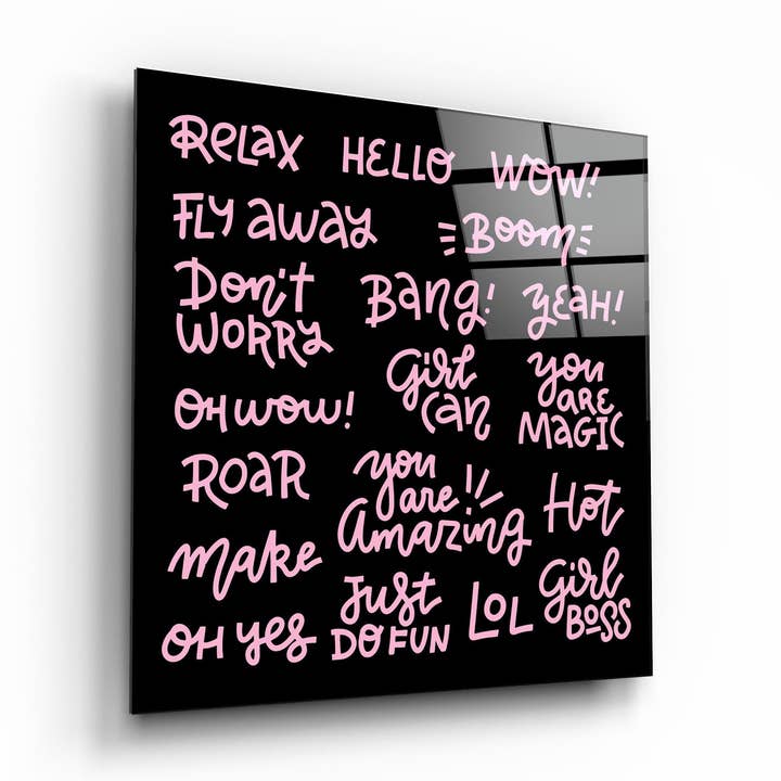 ・"Palavras e Palavras"・Arte em Vidro na Parede por atacado de Artdesigna KG