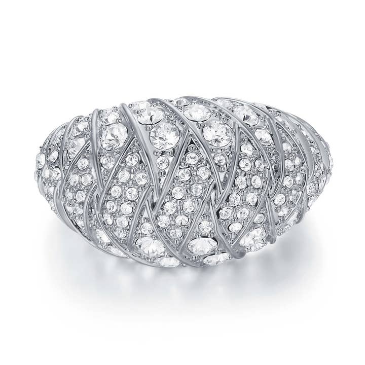 Ascendancy Swarovski Crystal Cocktail/Statement Ring for wholesale by My Jewellery Story