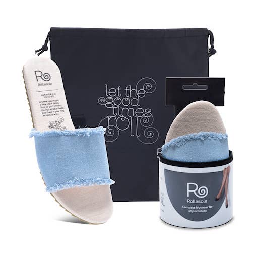 Sandálias de ganga Blue Jean Baby por atacado de Rollasole