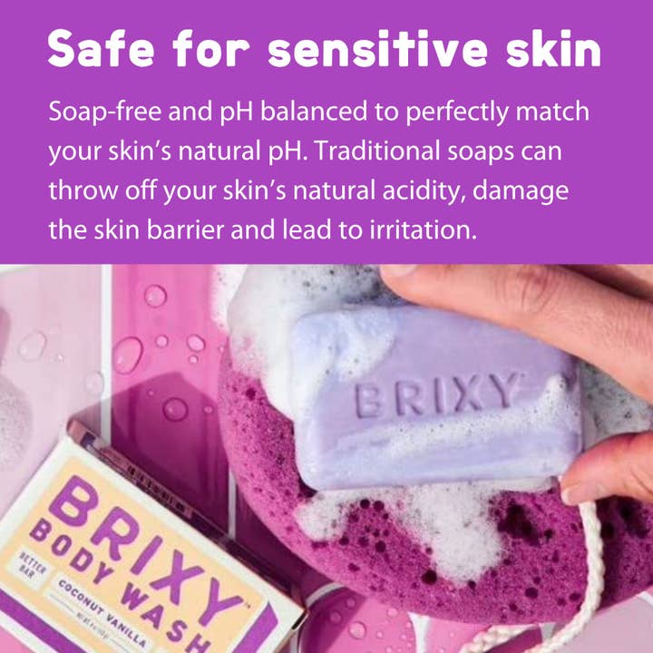 BRIXY - Wholesale Body Wash/Shower Gel - Moisturizing Body Wash Bar For Skin Barrier Support