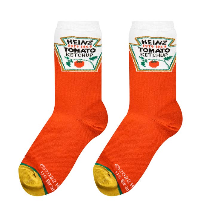 Cool Socks - Wholesale Socks - Kids - Heinz Ketchup - Kids 7-10 Crew