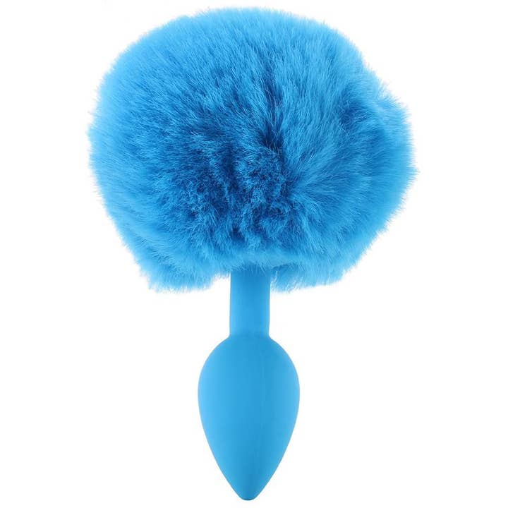 Lingerie Mart - Vente Sex toys - Plug anal Pipedream Bunny Tail en silicone pour débutants, bleu