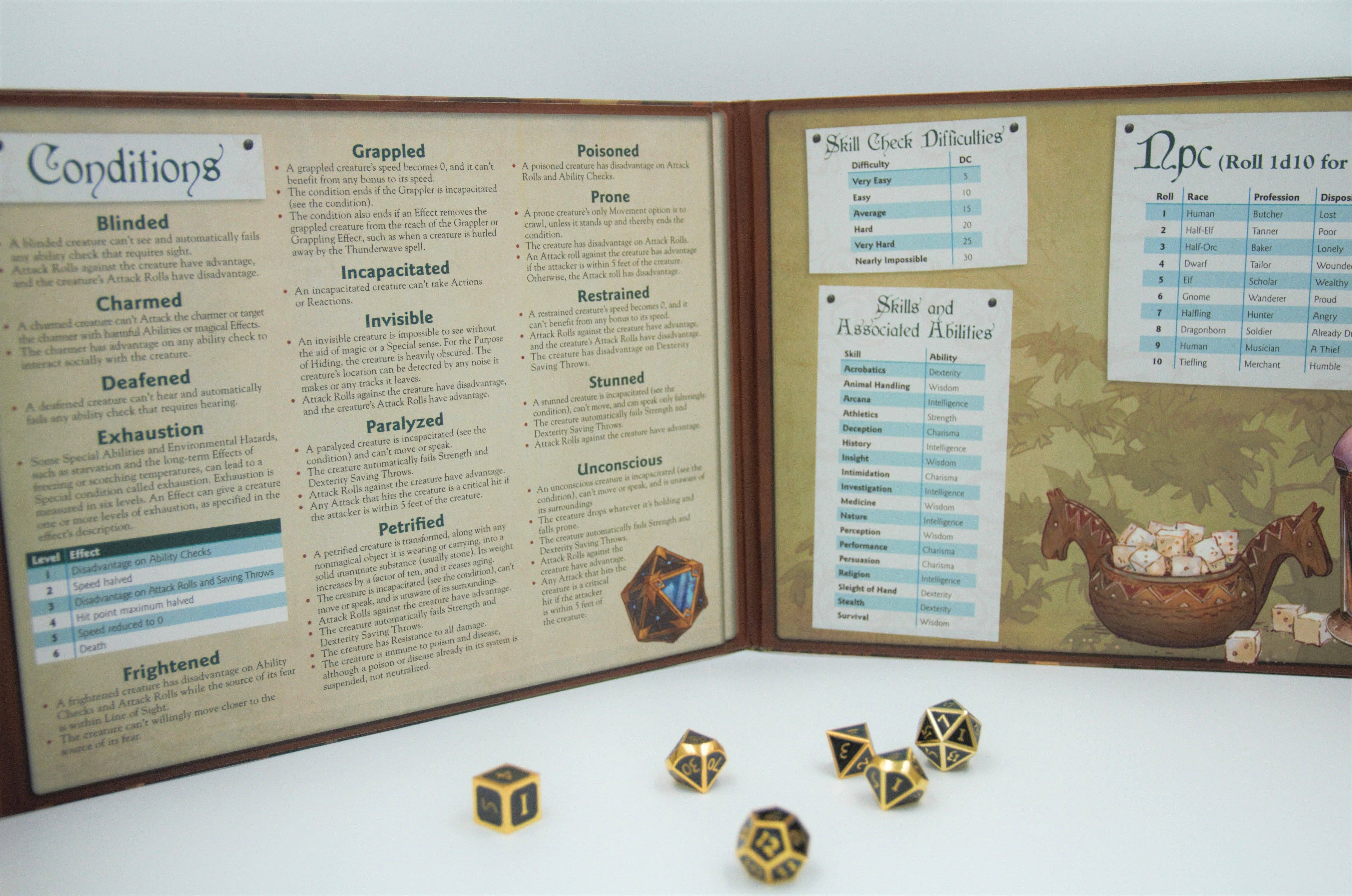 QMDirect - Wholesale Board Game - Twisted Taverns - Taverns GM Screen2