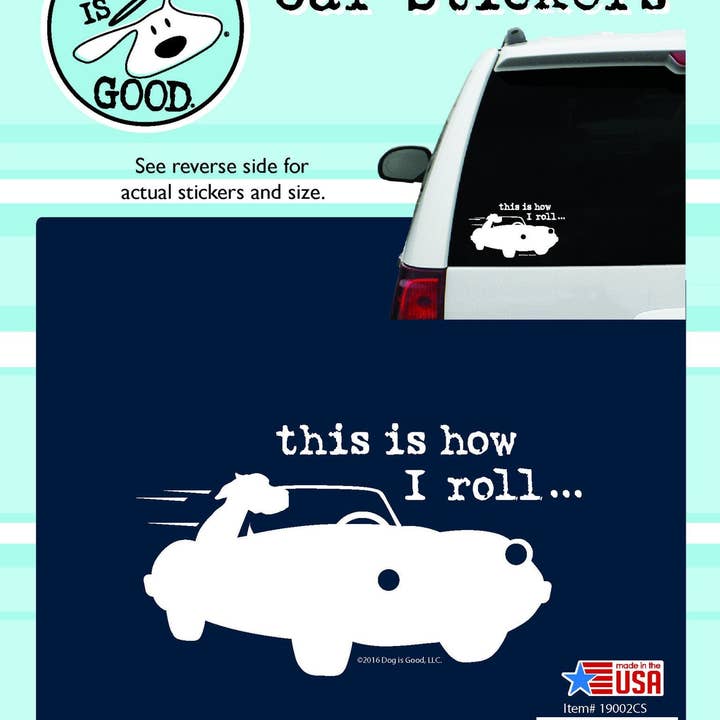 This is How I Roll Car Sticker for wholesale by Natures Window