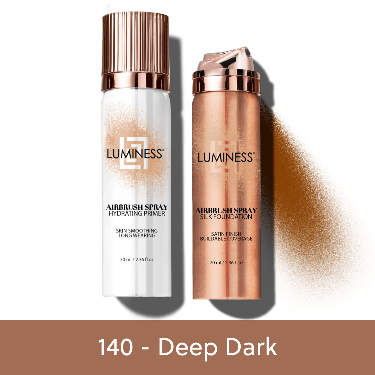 LUMINESS - Wholesale Face Makeup Primer - Airbrush Spray Silk Foundation & Hydrating Primer Kit14