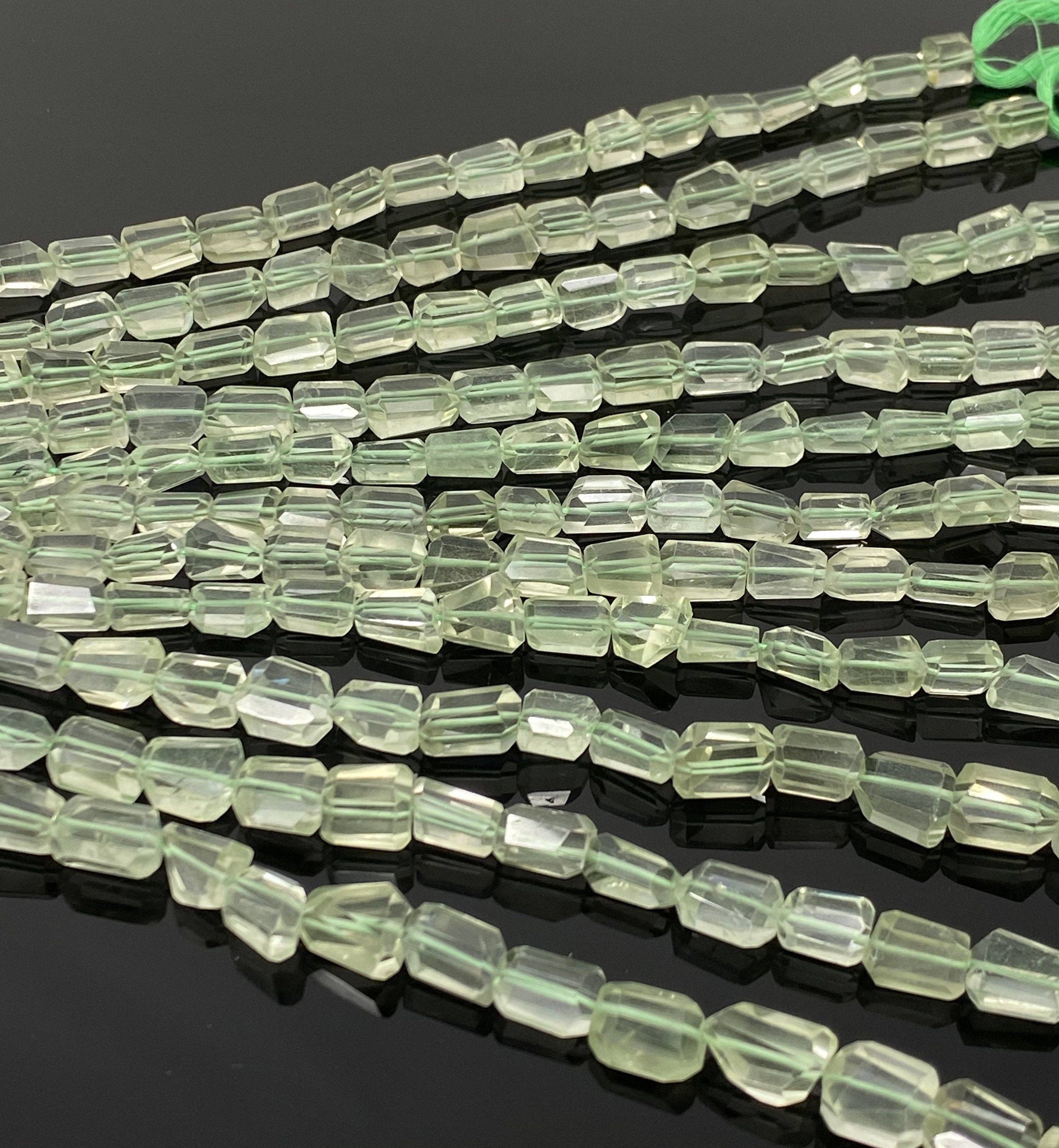 Akstar Gems - Wholesale Beads - Natural Green Amethyst Nugget Gemstone Beads, Prasiolite Beads, Bulk Wholesale Gemstone Beads, 10” Strand6