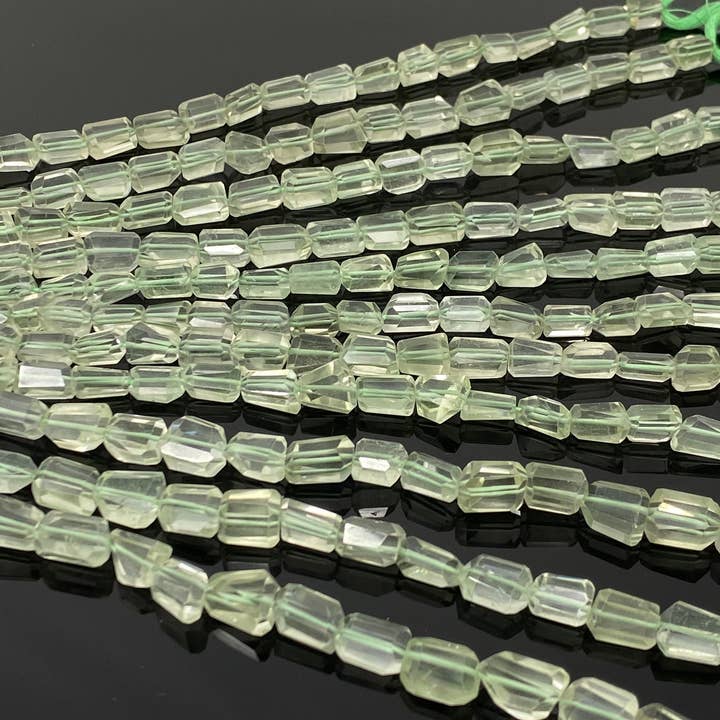 Akstar Gems - Wholesale Beads - Natural Green Amethyst Nugget Gemstone Beads, Prasiolite Beads, Bulk Wholesale Gemstone Beads, 10” Strand6