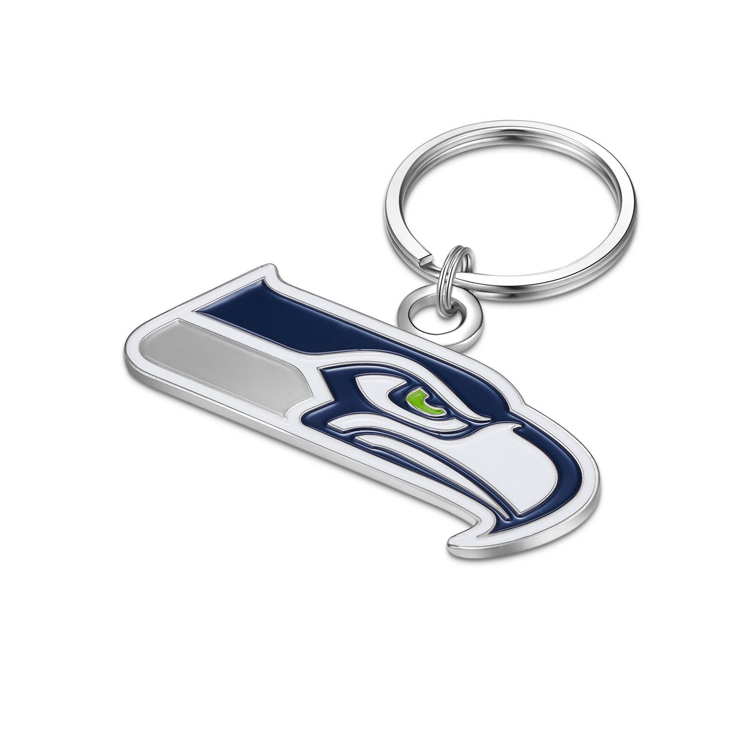 Simran International - Wholesale Keychain - Unisex - NFL Seattle Seahawks Large Primary Team Logo Key Chain