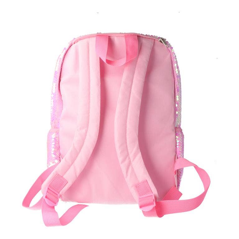 IKILIFE S.L - Venta al por mayor Mochila - Niños - Mochila Infantil con Gorro de Lentejuelas Reversibles – Rosa4