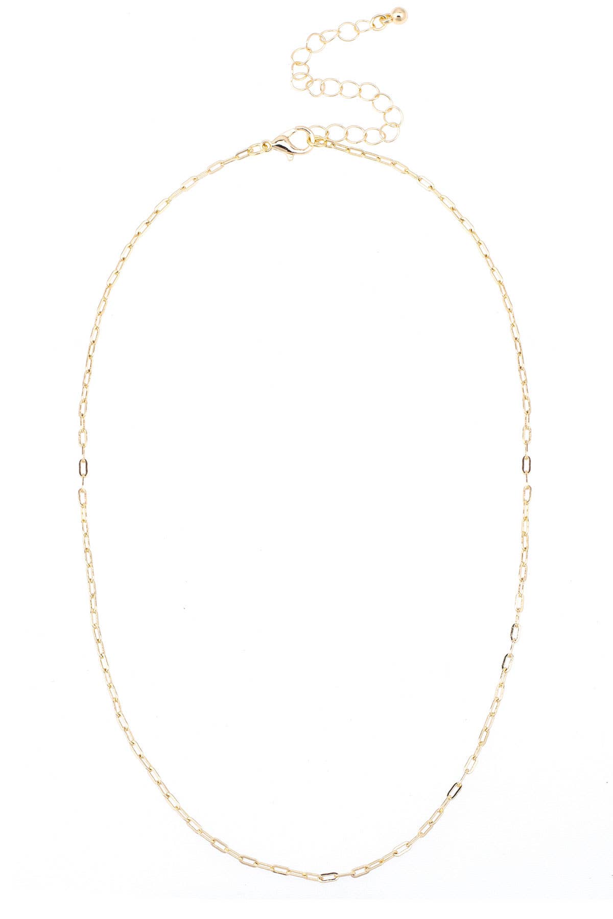 Canvas Style - Venta al por mayor Collares de cadenas y eslabones - Collar con colgante de cadena de clips de papel micro Natalia Base0